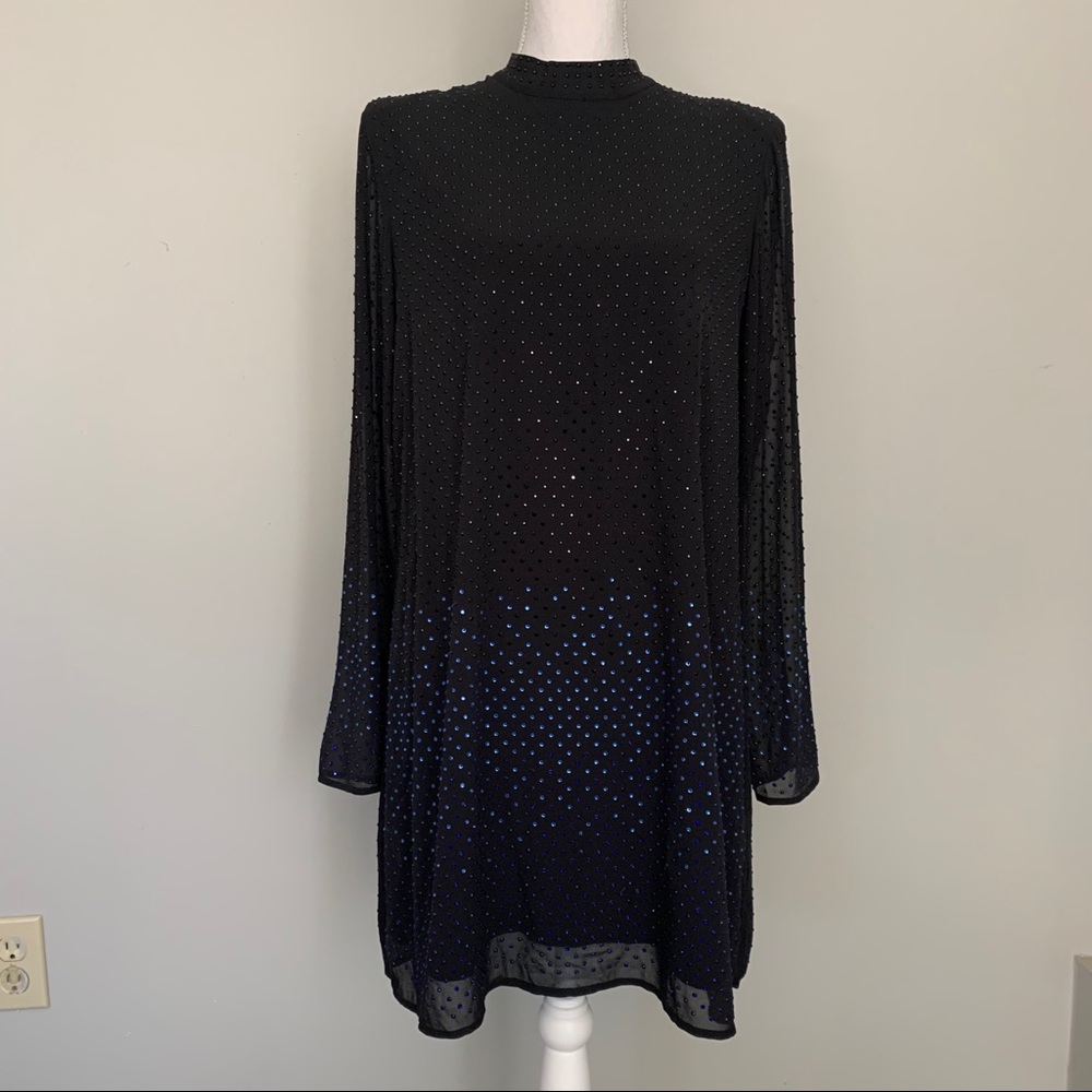 Marciano // Black & Blue Dress